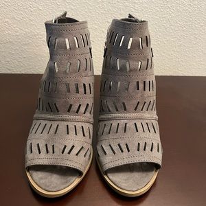 Grey booties size 8